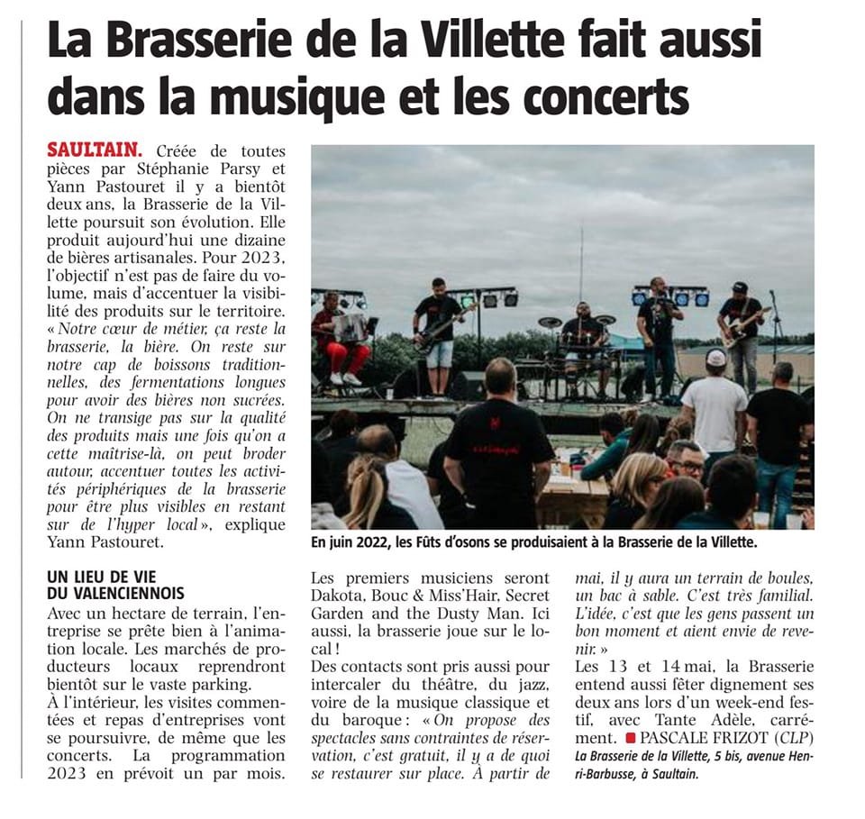 Article dans la Voix du Nord