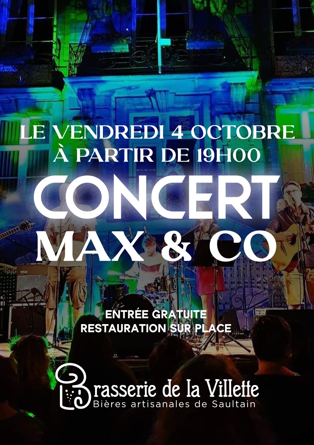 Concert de Max & Co à la Brasserie
